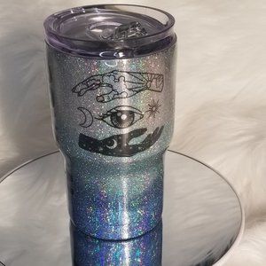 Ombre Glitter Tumbler - DreamCatcher + Eye of Ra